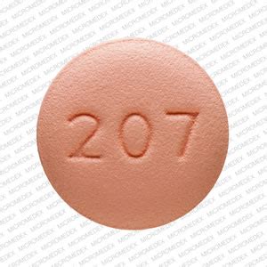 5mgs of Oxycodone 325mgs of Acetaminophen, prescribed for moderate to severe pain. . 207 i g pill